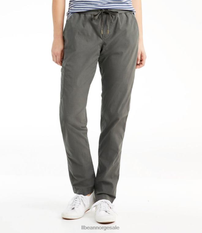 kvinner stretch ripstop pull-on bukser 24VDH6877 L.L.Bean klær legering grå