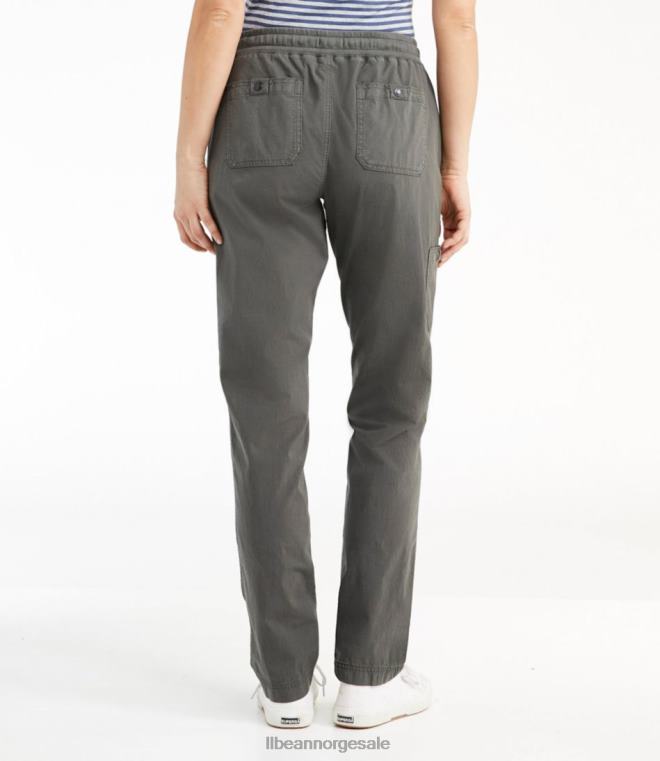 kvinner stretch ripstop pull-on bukser 24VDH6877 L.L.Bean klær legering grå