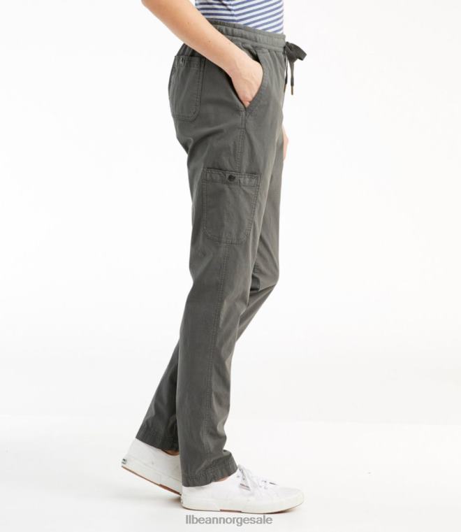 kvinner stretch ripstop pull-on bukser 24VDH6877 L.L.Bean klær legering grå