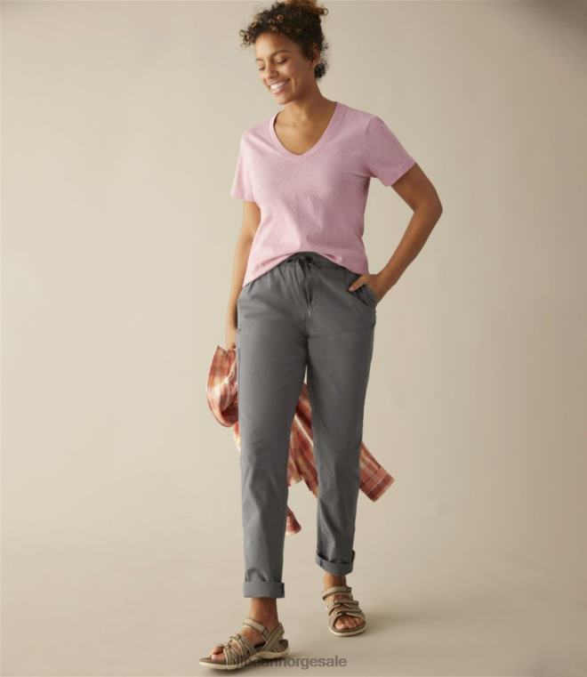 kvinner stretch ripstop pull-on bukser 24VDH6877 L.L.Bean klær legering grå