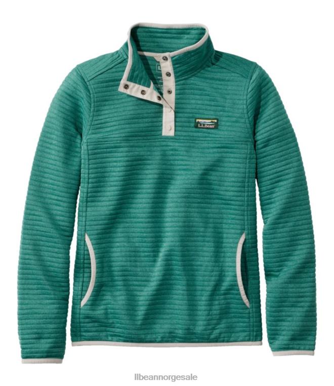kvinner airlight strikket genser 24VDH6414 L.L.Bean klær varm blågrønn lyng