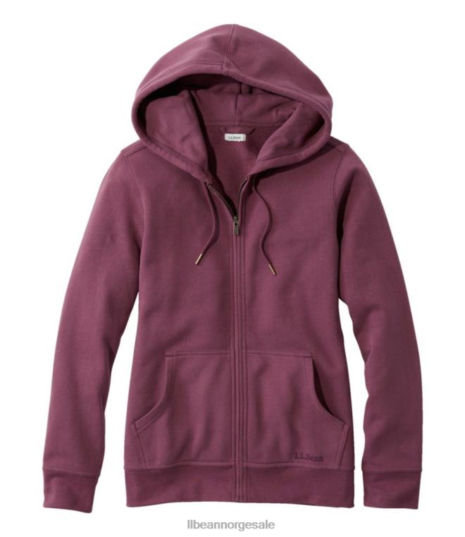 kvinner genser fra 1912 24VDH3508 L.L.Bean klær falmet aubergine