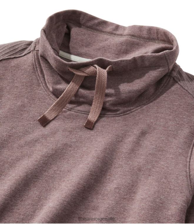 kvinner koselig blandstrikket genser 24VDH4613 L.L.Bean klær grå bjørkelyng