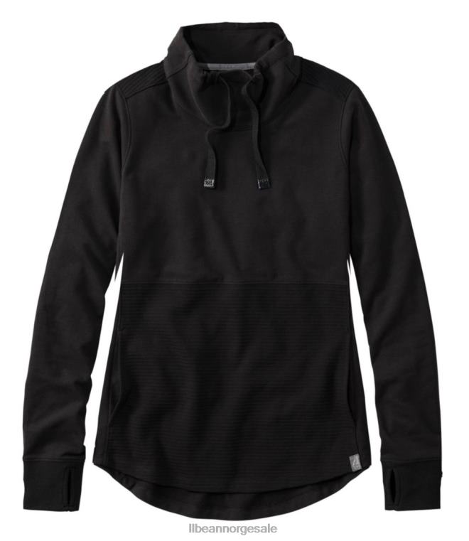 kvinner koselig blandstrikket genser 24VDH7284 L.L.Bean klær midnatt svart