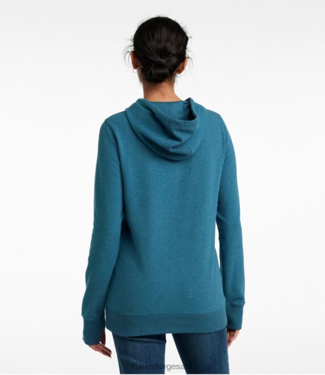 kvinner koselig camp hettegenser 24VDH6577 L.L.Bean klær fargebarer av granlyng