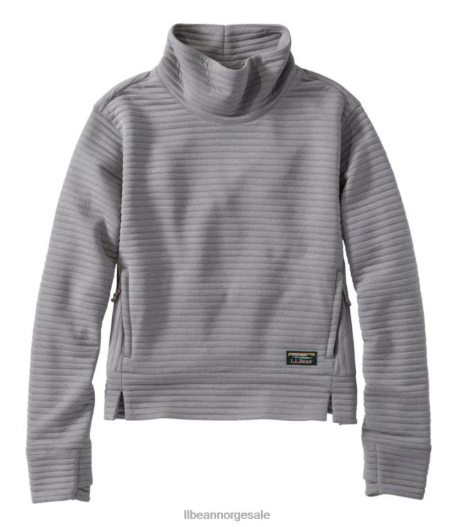 kvinner luftlys genser 24VDH3326 L.L.Bean klær steinbrudd grå lyng
