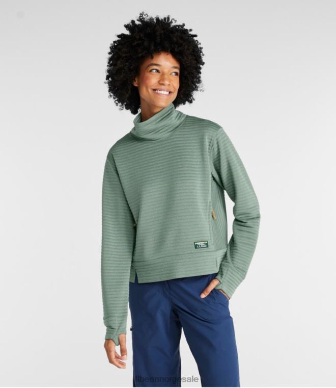 kvinner luftlys genser 24VDH3326 L.L.Bean klær steinbrudd grå lyng