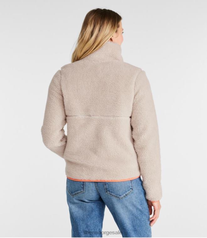 kvinner sherpa fleece genser 24VDH4917 L.L.Bean klær kleberstein