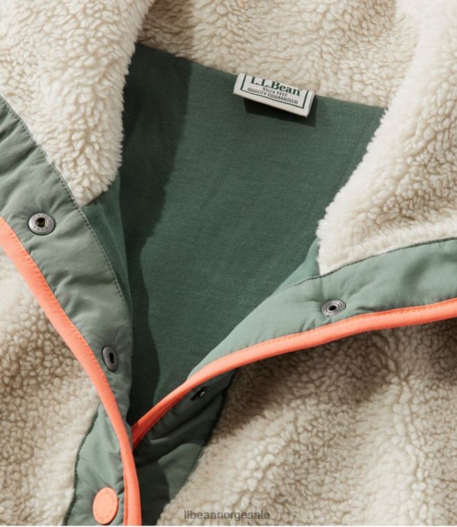 kvinner sherpa fleece genser 24VDH4917 L.L.Bean klær kleberstein