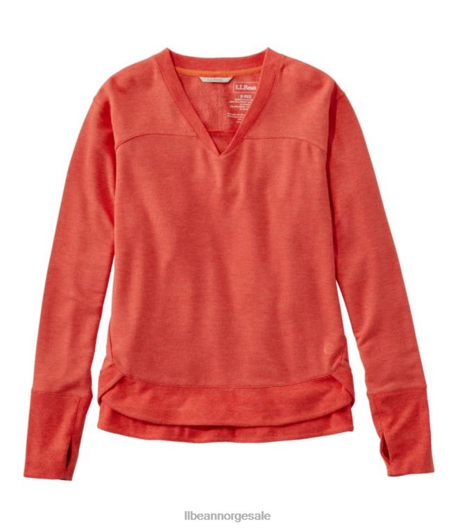 kvinner softflex genser med v-hals 24VDH5844 L.L.Bean klær glørlyng