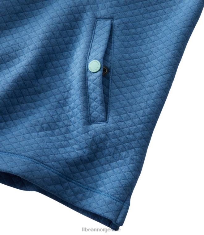 kvinner softlight vattert topp 24VDH3343 L.L.Bean klær rustikk blå