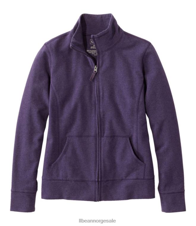 kvinner ultramyk svette 24VDH3141 L.L.Bean klær mørkeste lilla lyng