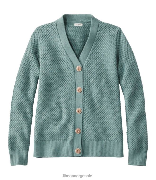 kvinner kurvvev genser 24VDH5996 L.L.Bean klær bløt granlyng