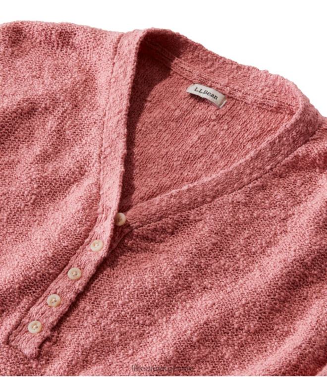 kvinner middels tung bomullsgenser 24VDH5976 L.L.Bean klær rose vask