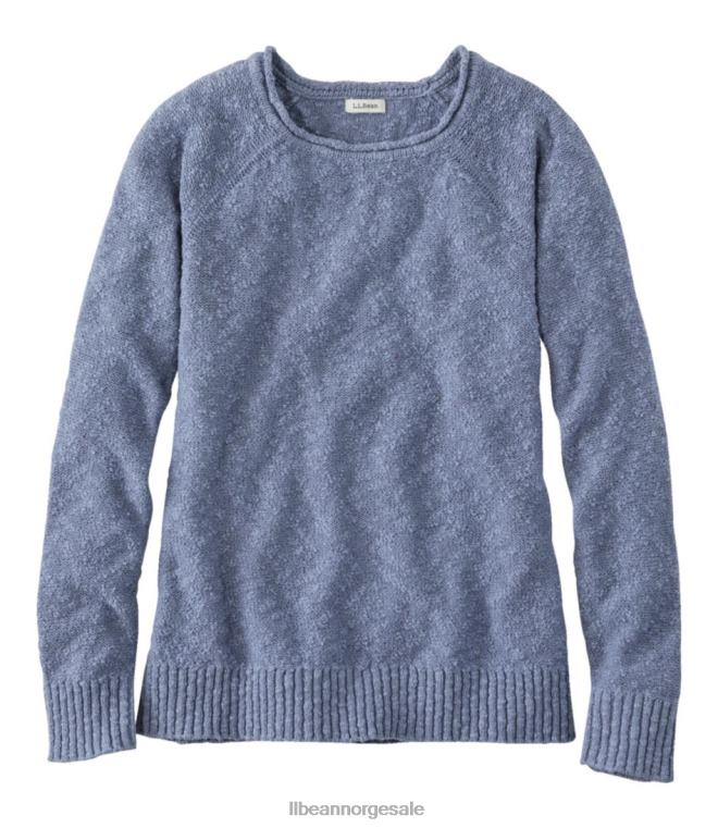 kvinner midvekts genser med rullekrave i bomull 24VDH4604 L.L.Bean klær myk indigo