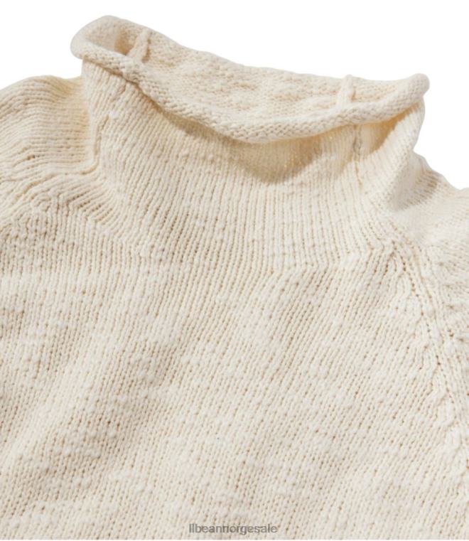 kvinner ragg genser i bomull 24VDH3356 L.L.Bean klær havregryn