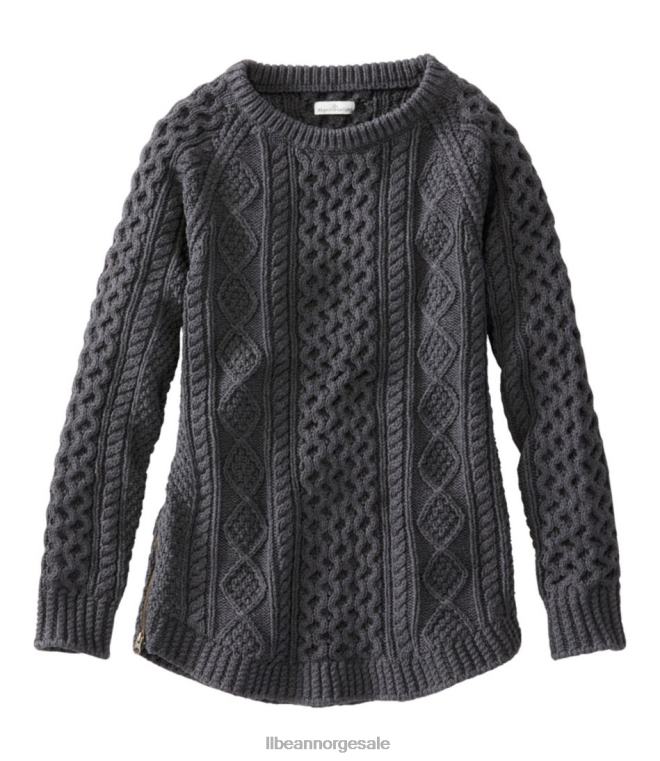 kvinner signatur bomull fisherman tunika genser 24VDH5963 L.L.Bean klær kulllyng