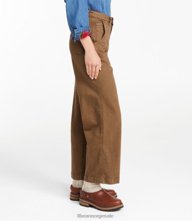 kvinner 207 vintage jeans 24VDH459 L.L.Bean klær lønnebrun