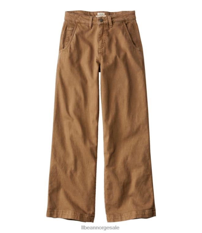 kvinner 207 vintage jeans 24VDH459 L.L.Bean klær lønnebrun