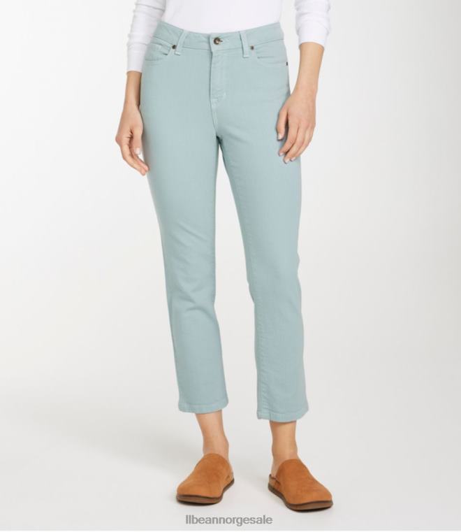 kvinner ankeljeans i ekte form 24VDH6554 L.L.Bean klær stål blå