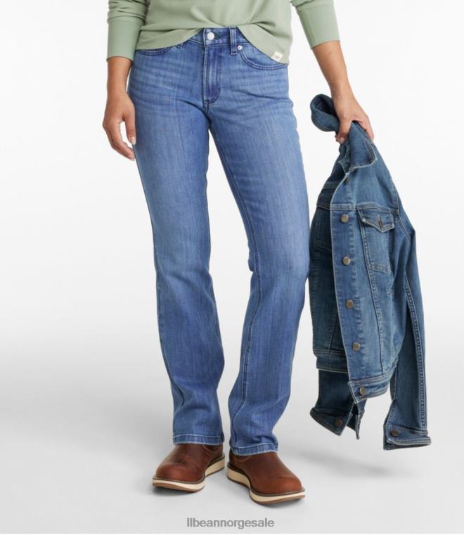 kvinner beanflex jeans 24VDH3253 L.L.Bean klær lys indigo