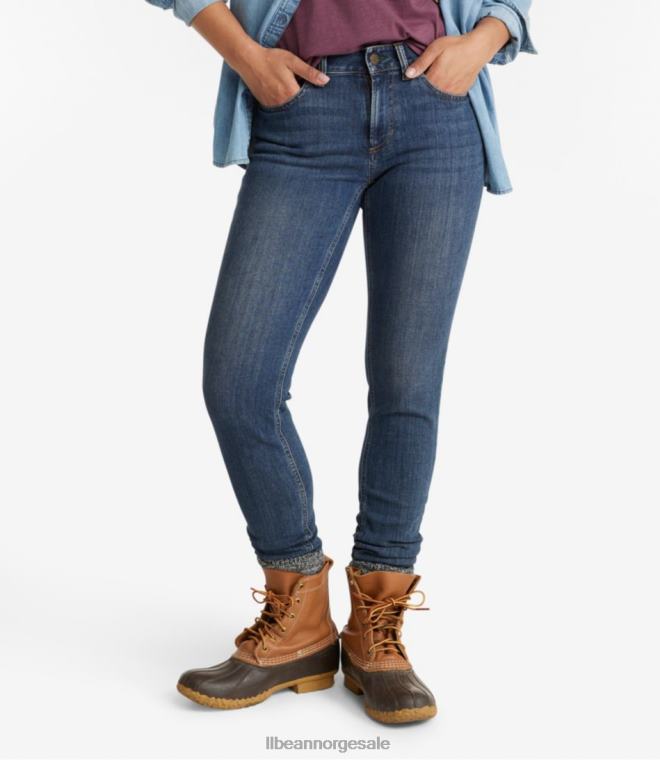 kvinner beanflex jeans 24VDH364 L.L.Bean klær steinvasket