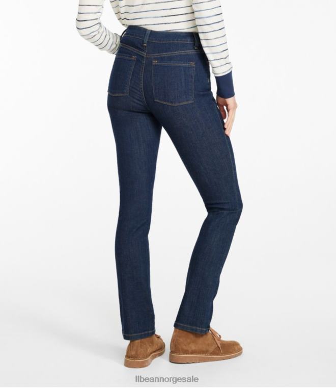 kvinner jeans i ekte form 24VDH3197 L.L.Bean klær steinvasket