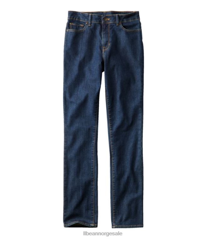 kvinner jeans i ekte form 24VDH3197 L.L.Bean klær steinvasket