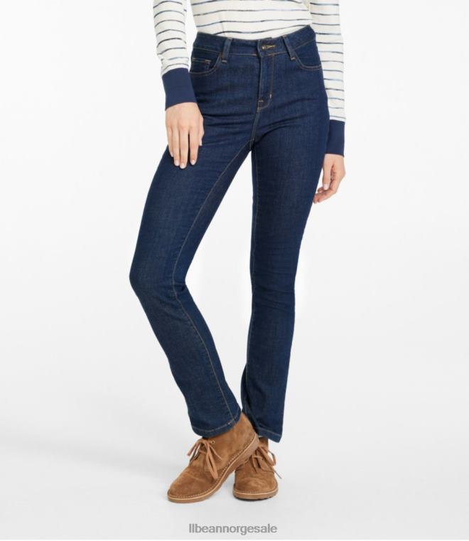 kvinner jeans i ekte form 24VDH6963 L.L.Bean klær skylles