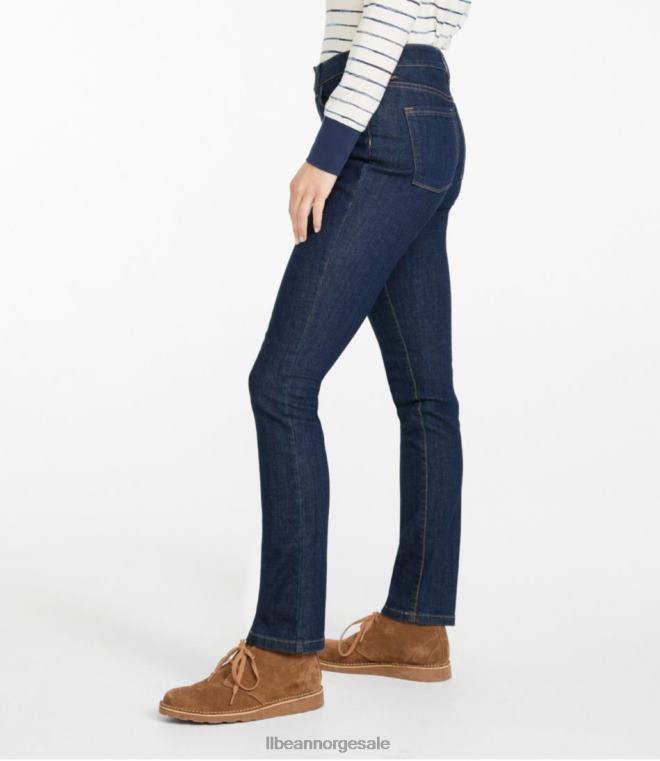 kvinner jeans i ekte form 24VDH6963 L.L.Bean klær skylles