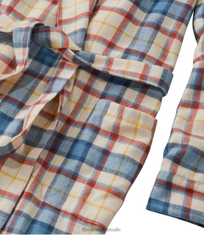kvinner skotsk rutete flanell kappe 24VDH3341 L.L.Bean klær svart klokke