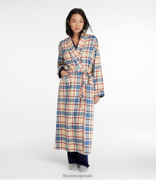 kvinner skotsk rutete flanell kappe 24VDH4908 L.L.Bean klær rane roy