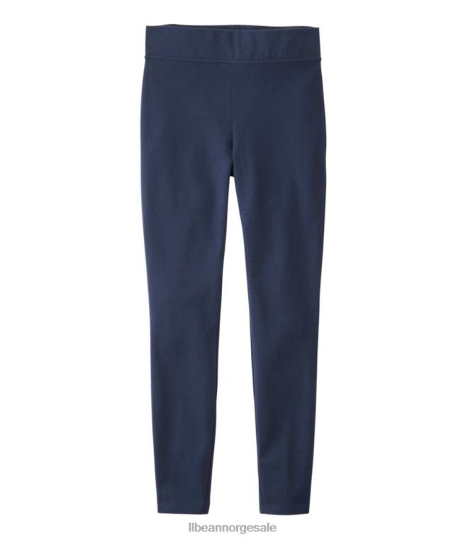 kvinner essensielle leggings med høy midje 24VDH359 L.L.Bean klær klassisk marine