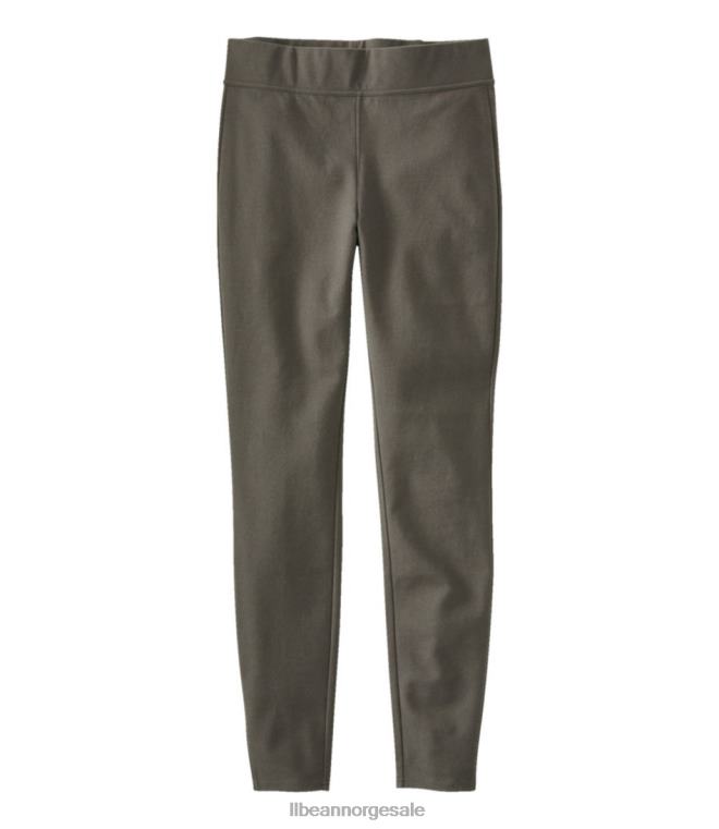 kvinner essensielle leggings med høy midje 24VDH5862 L.L.Bean klær mørk taupe
