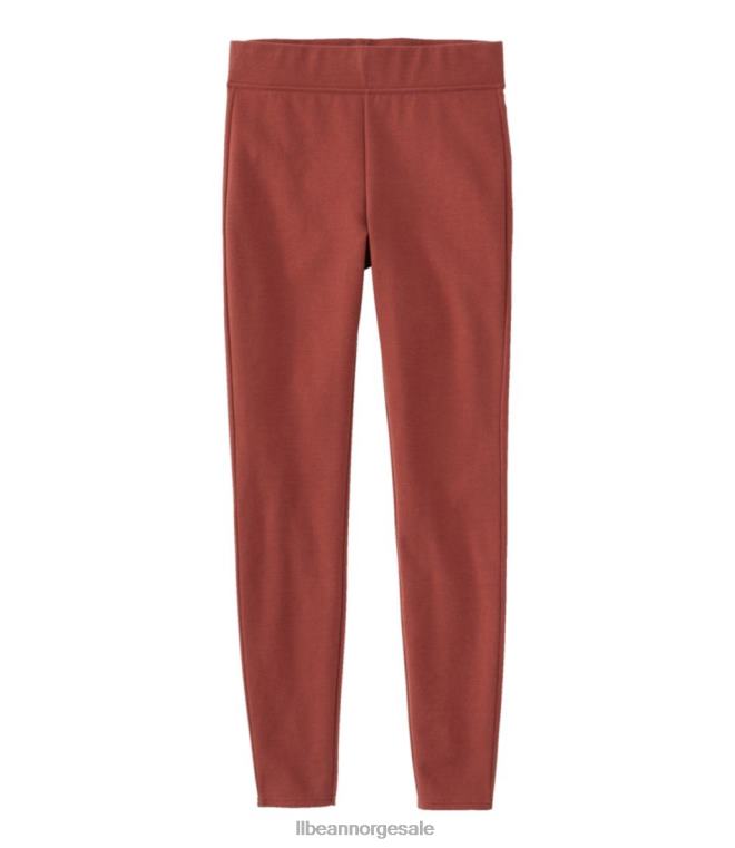 kvinner essensielle leggings med høy midje 24VDH6558 L.L.Bean klær henna