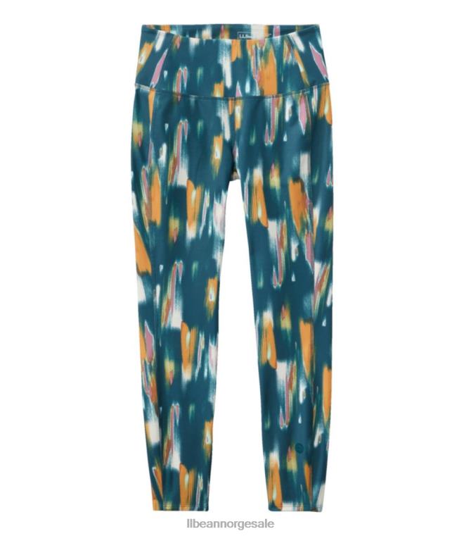 kvinner hverdagsprestasjoner 7/8 leggings 24VDH539 L.L.Bean klær mørk blågrønn camo
