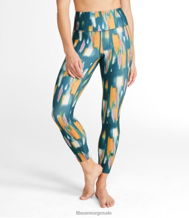 kvinner hverdagsprestasjoner 7/8 leggings 24VDH539 L.L.Bean klær mørk blågrønn camo