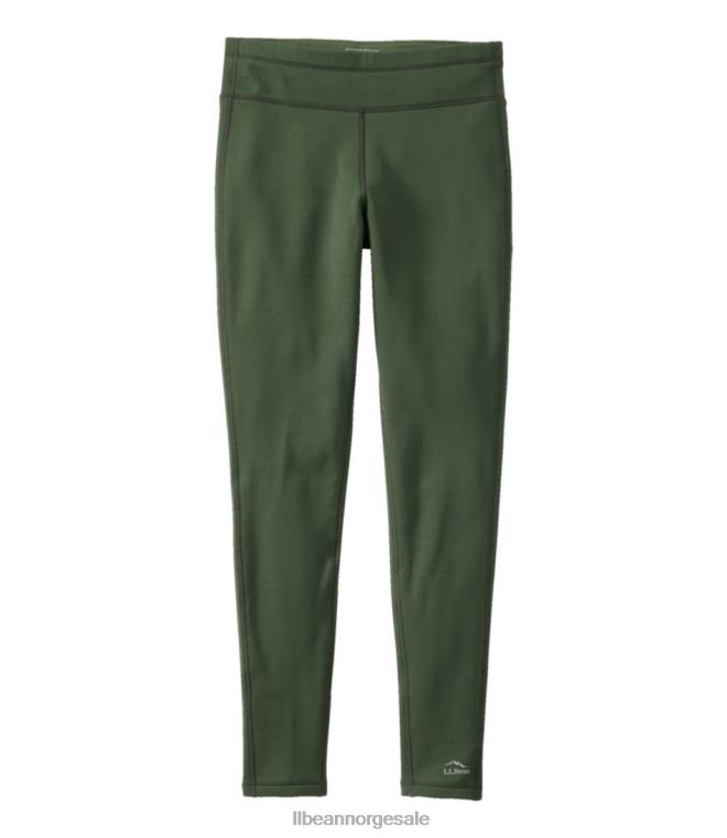 kvinner primaloft termastretch fleece tights 24VDH3431 L.L.Bean klær skogskygge