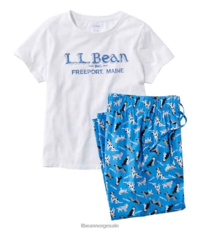 kvinner komfort stretch sleep pj sett 24VDH7191 L.L.Bean klær lett havhund