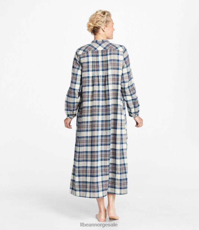 kvinner skotsk rutete flanell nattkjole 24VDH4903 L.L.Bean klær kjole gordon