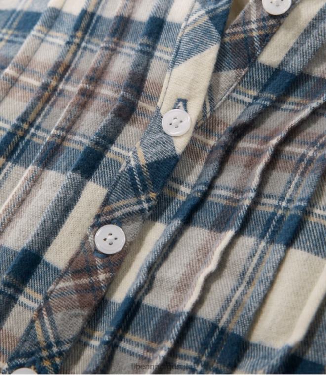 kvinner skotsk rutete flanell nattkjole 24VDH4903 L.L.Bean klær kjole gordon