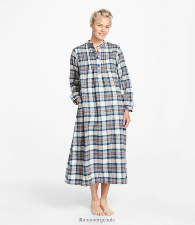 kvinner skotsk rutete flanell nattkjole 24VDH5912 L.L.Bean klær rane roy