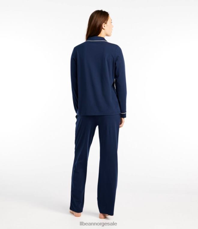 kvinner supermykt krympefritt pyjamassett 24VDH396 L.L.Bean klær fersken sorbet