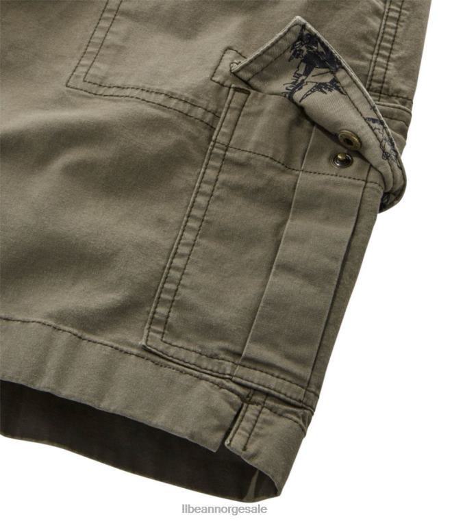 kvinner cargo-shorts i stretch lerret 24VDH3091 L.L.Bean klær granitt