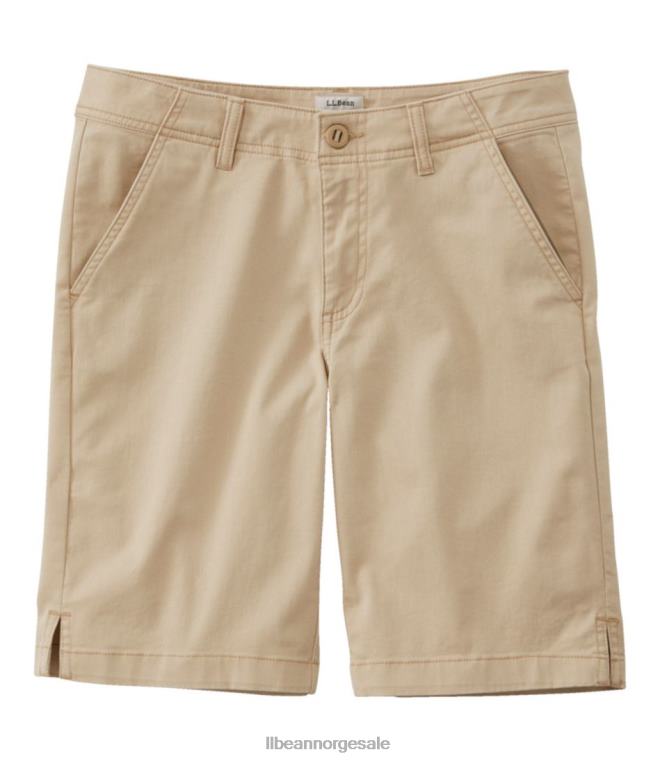 kvinner innsjøvasket chino-shorts 24VDH250 L.L.Bean klær steinblokk