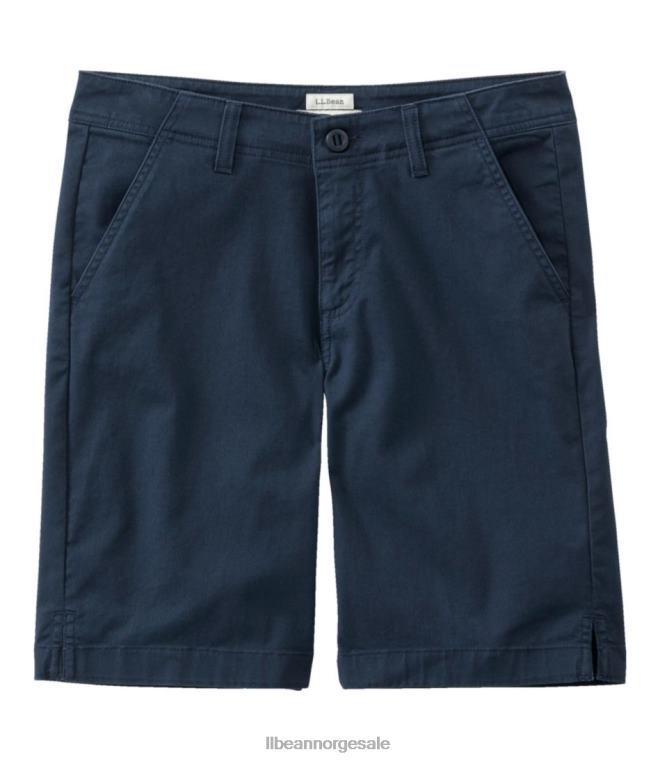 kvinner innsjøvasket chino-shorts 24VDH3139 L.L.Bean klær marinen