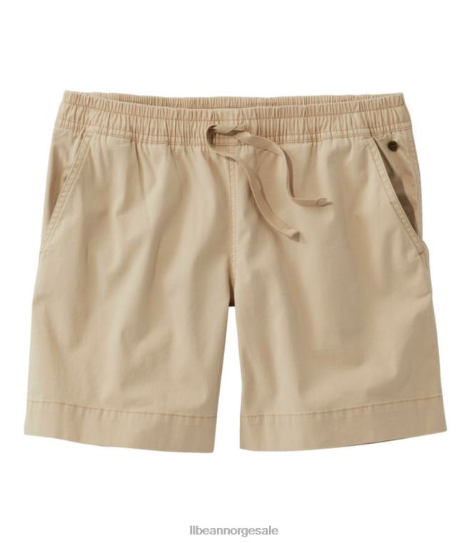 kvinner lakewashed dock shorts 24VDH276 L.L.Bean klær steinblokk