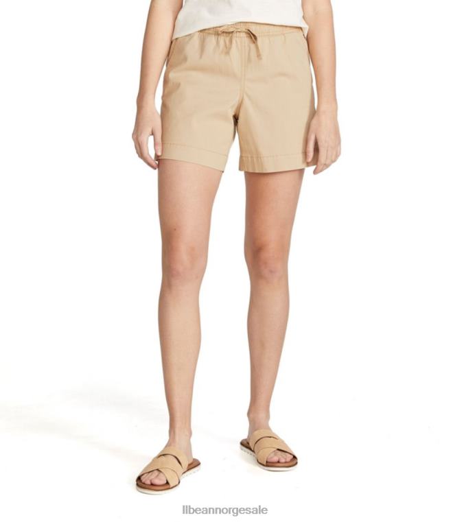 kvinner lakewashed dock shorts 24VDH276 L.L.Bean klær steinblokk