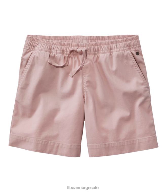 kvinner lakewashed dock shorts 24VDH3165 L.L.Bean klær dempet rose