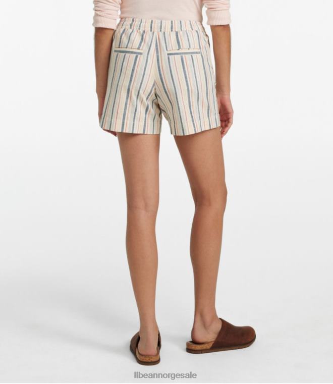 kvinner lakewashed dock shorts 24VDH384 L.L.Bean klær indigo blekk